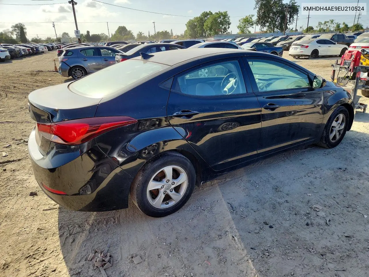 2014 HYUNDAI ELANTRA VIN KMHDH4AE9EU210524 — фото 3