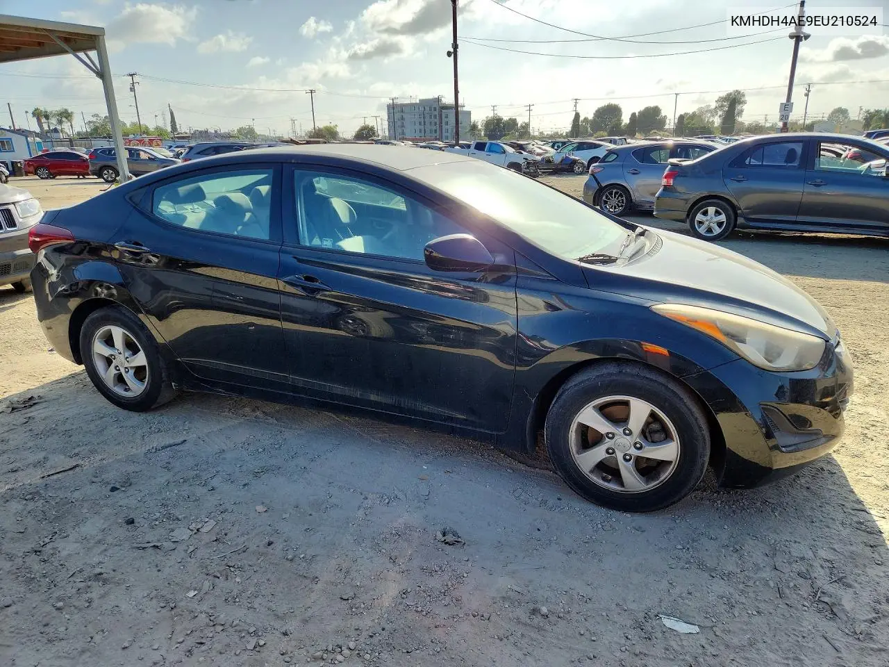 2014 HYUNDAI ELANTRA VIN KMHDH4AE9EU210524 — фото 4