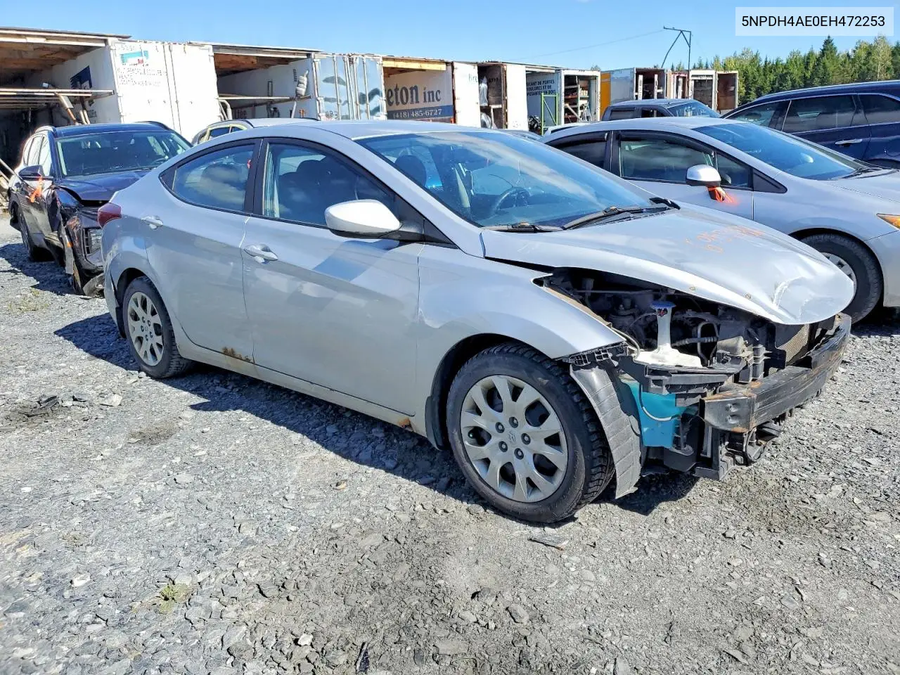 2014 HYUNDAI ELANTRA VIN 5NPDH4AE0EH472253 — фото 4