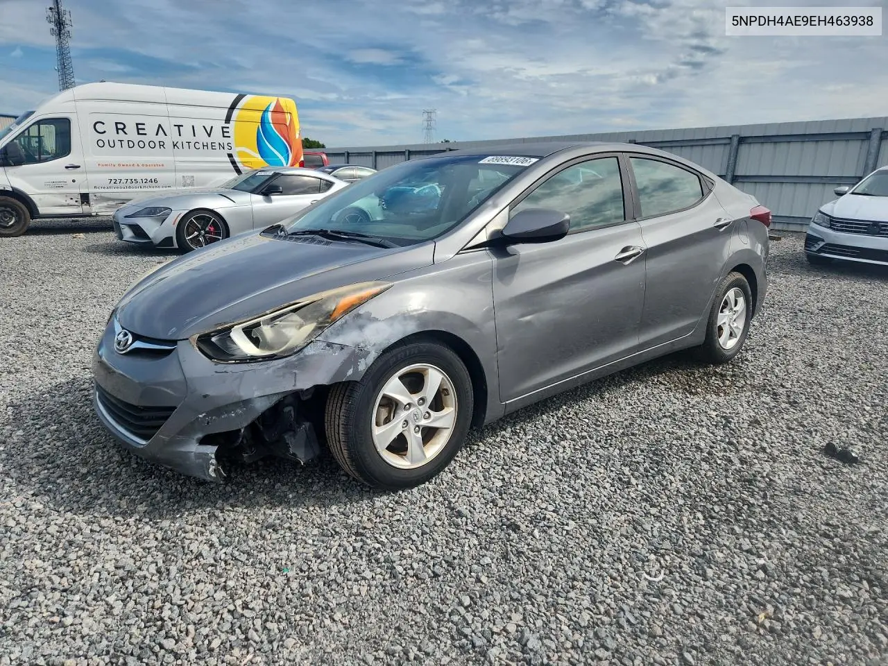 HYUNDAI ELANTRA 2014, VIN 5NPDH4AE9EH463938