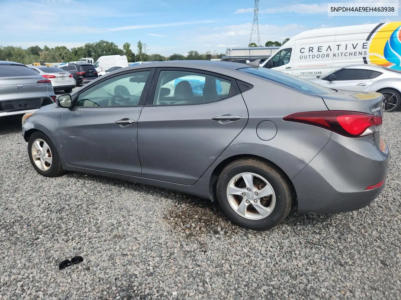 2014 HYUNDAI ELANTRA VIN 5NPDH4AE9EH463938 — фото 2