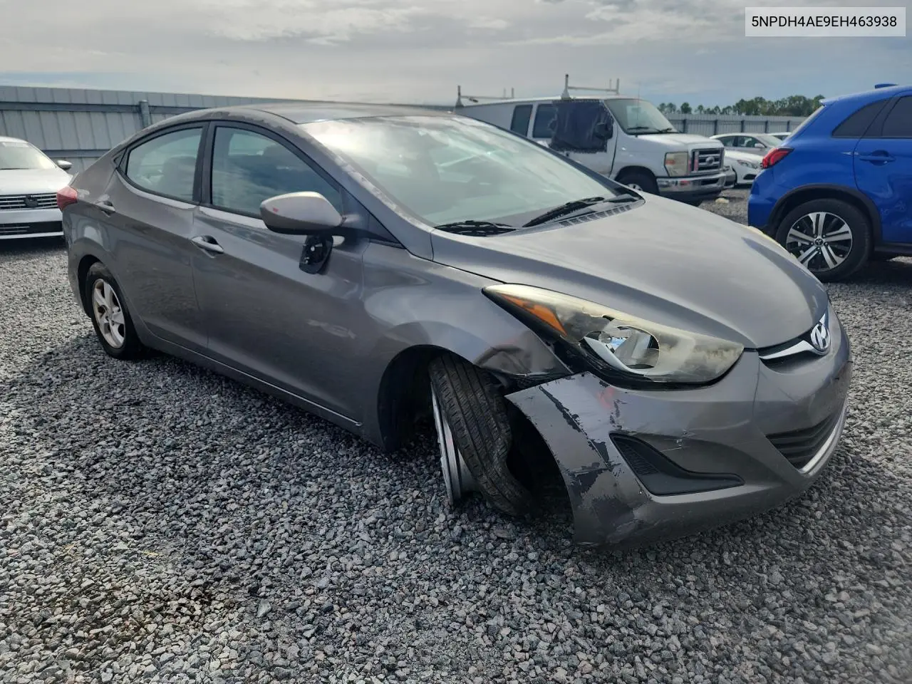 2014 HYUNDAI ELANTRA VIN 5NPDH4AE9EH463938 — фото 4