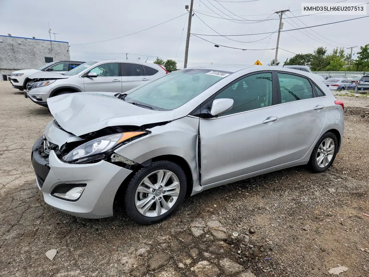 HYUNDAI ELANTRA 2014, VIN KMHD35LH6EU207513