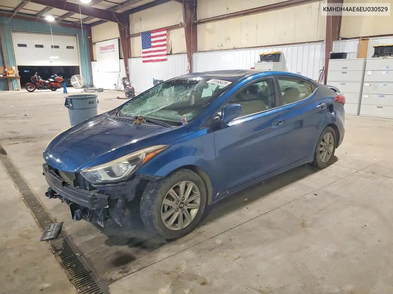 HYUNDAI ELANTRA 2014, VIN KMHDH4AE6EU030529