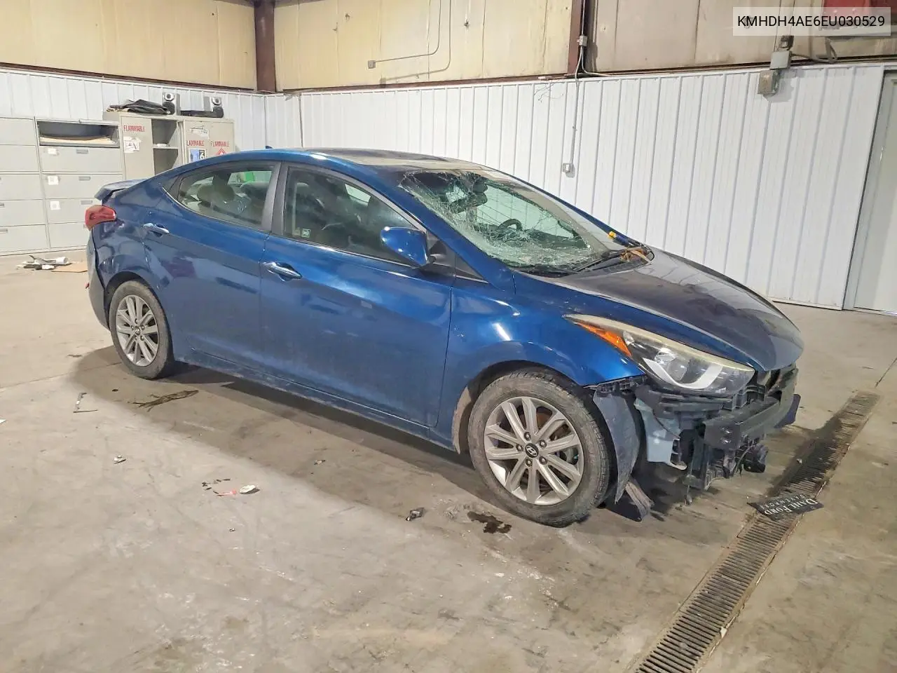 2014 HYUNDAI ELANTRA VIN KMHDH4AE6EU030529 — фото 4
