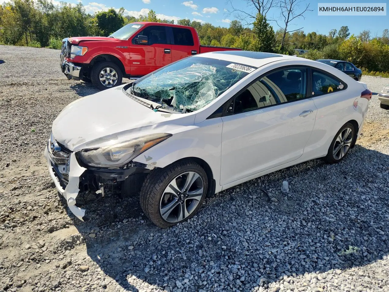HYUNDAI ELANTRA 2014, VIN KMHDH6AH1EU026894