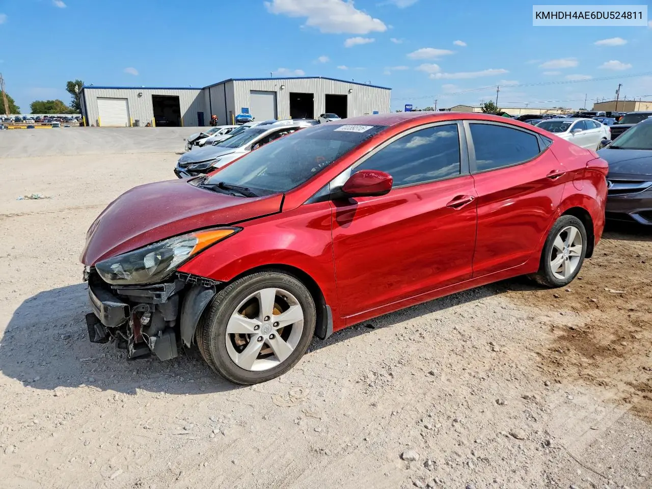 HYUNDAI ELANTRA 2014, VIN KMHDH4AE6DU524811