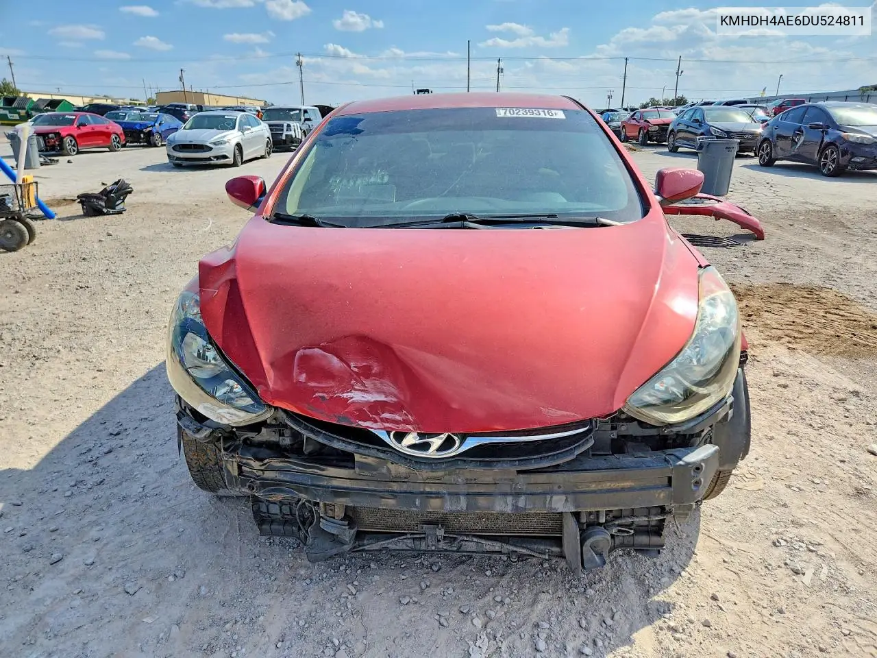 2014 HYUNDAI ELANTRA VIN KMHDH4AE6DU524811 — фото 5
