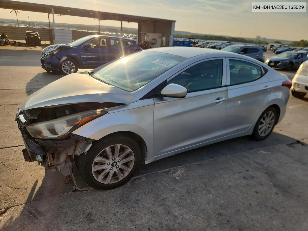 HYUNDAI ELANTRA 2014, VIN KMHDH4AE3EU165029