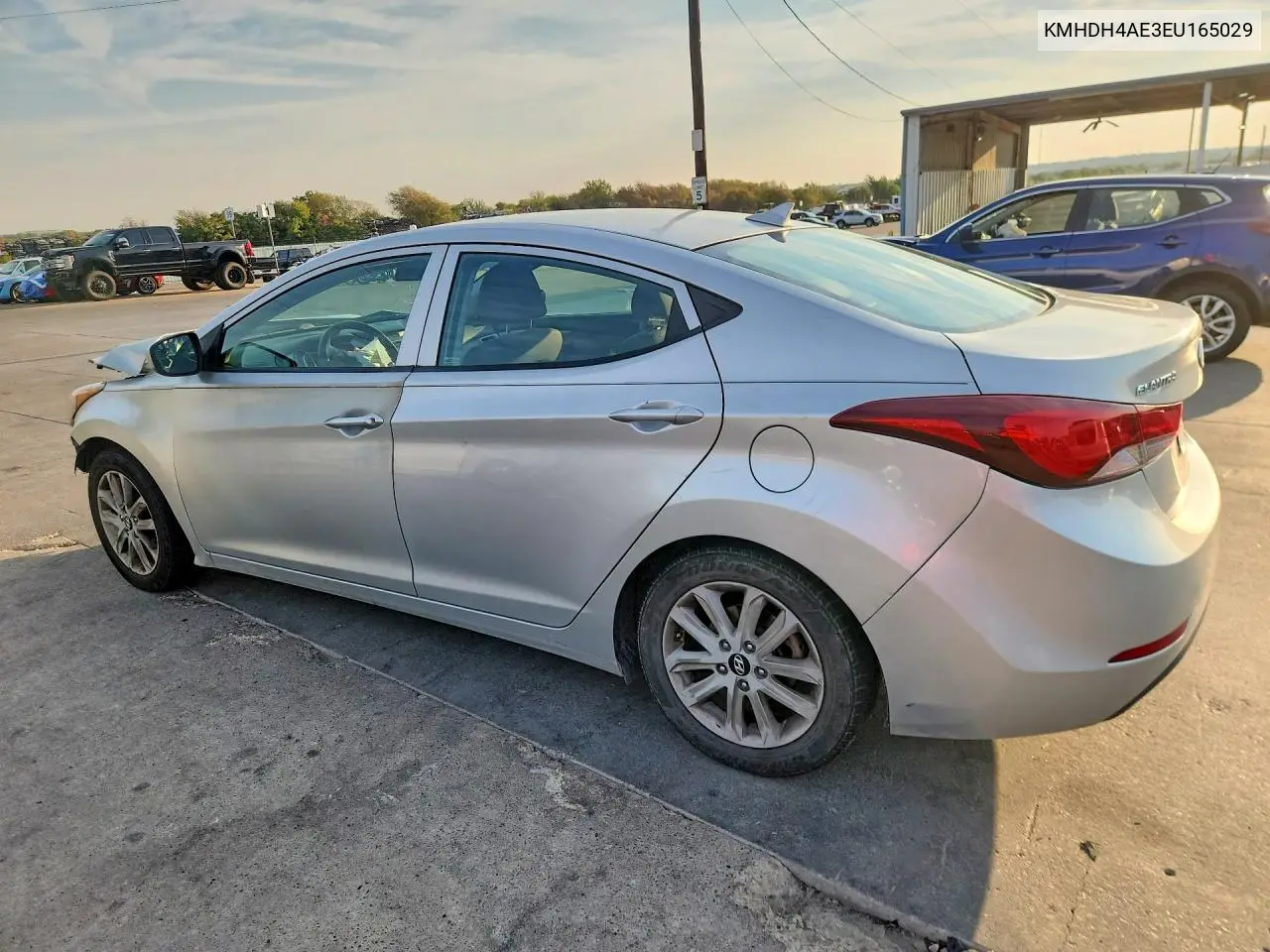 2014 HYUNDAI ELANTRA VIN KMHDH4AE3EU165029 — фото 2