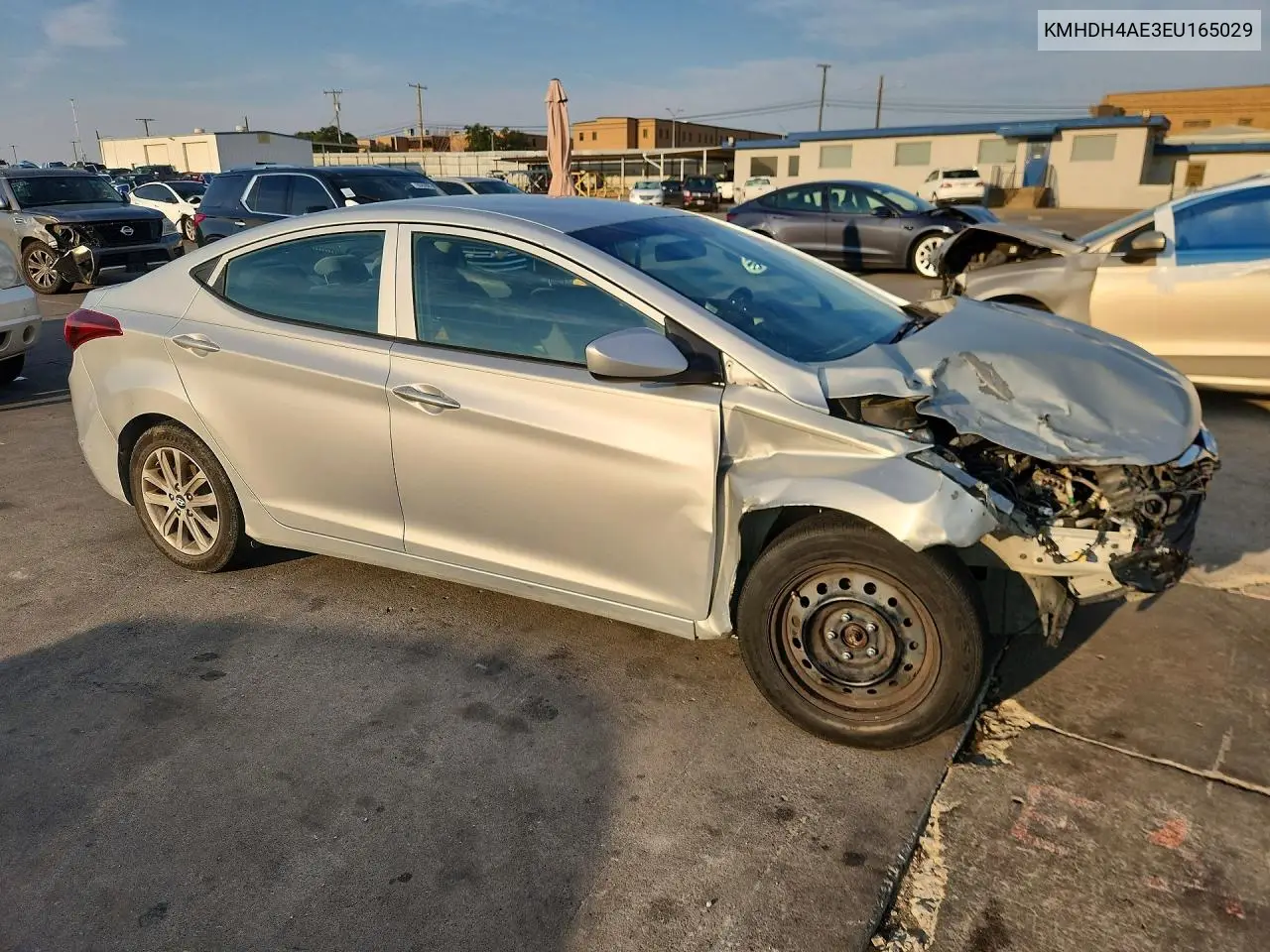 2014 HYUNDAI ELANTRA VIN KMHDH4AE3EU165029 — фото 4