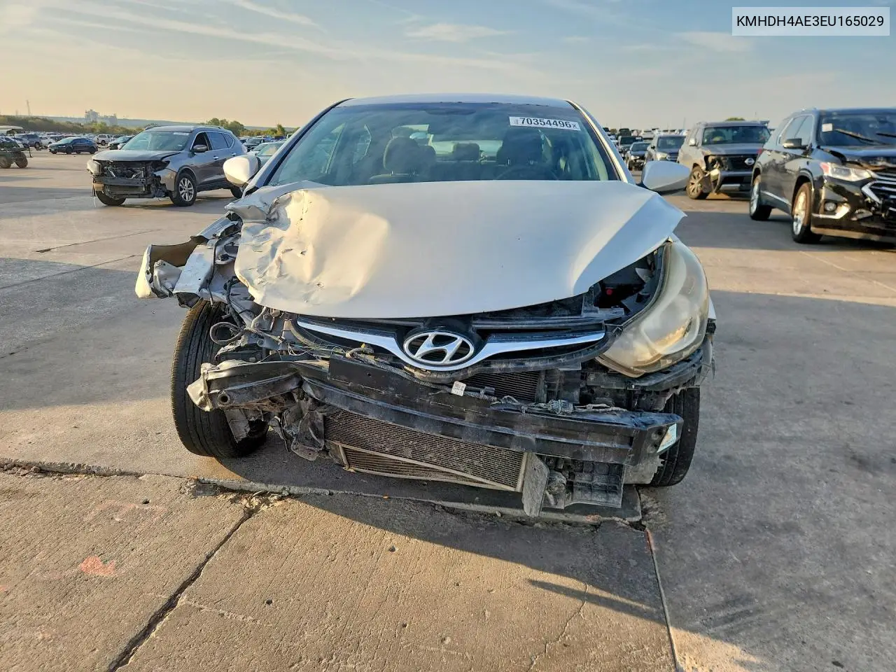 2014 HYUNDAI ELANTRA VIN KMHDH4AE3EU165029 — фото 5