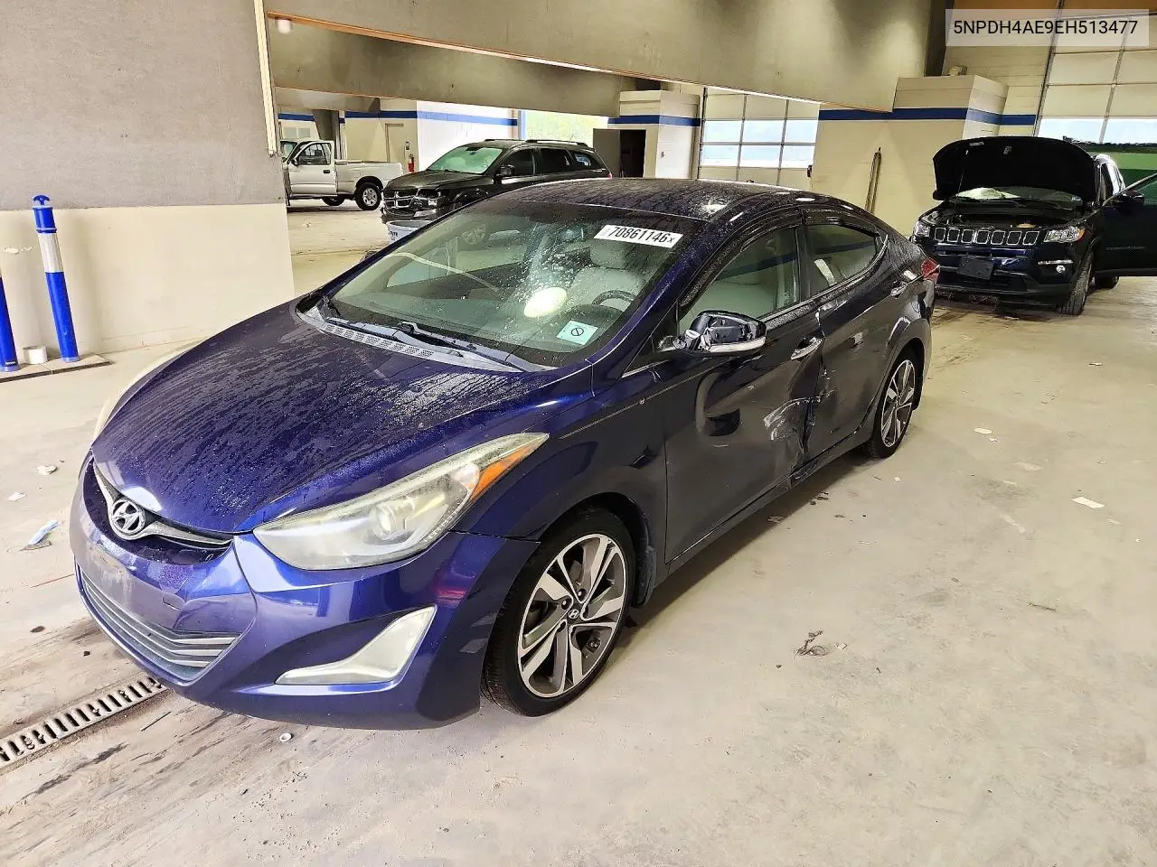 HYUNDAI ELANTRA 2014, VIN 5NPDH4AE9EH513477