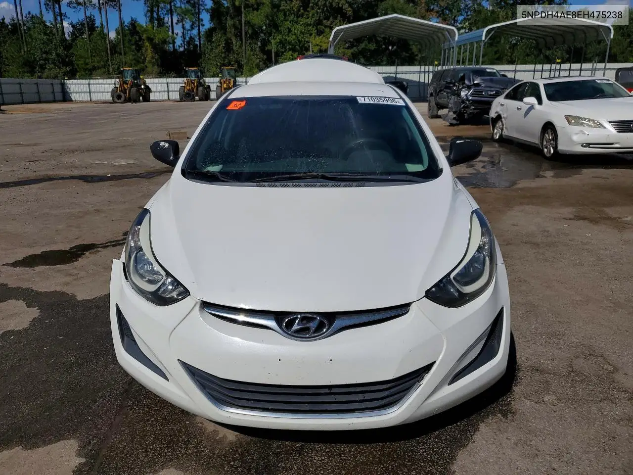 2014 HYUNDAI ELANTRA VIN 5NPDH4AE8EH475238 — фото 5