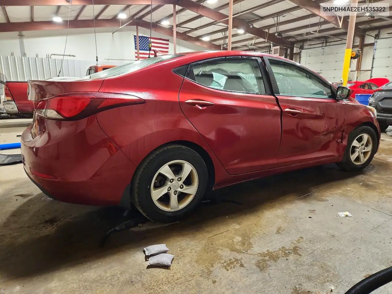 2014 HYUNDAI ELANTRA VIN 5NPDH4AE2EH535322 — фото 3