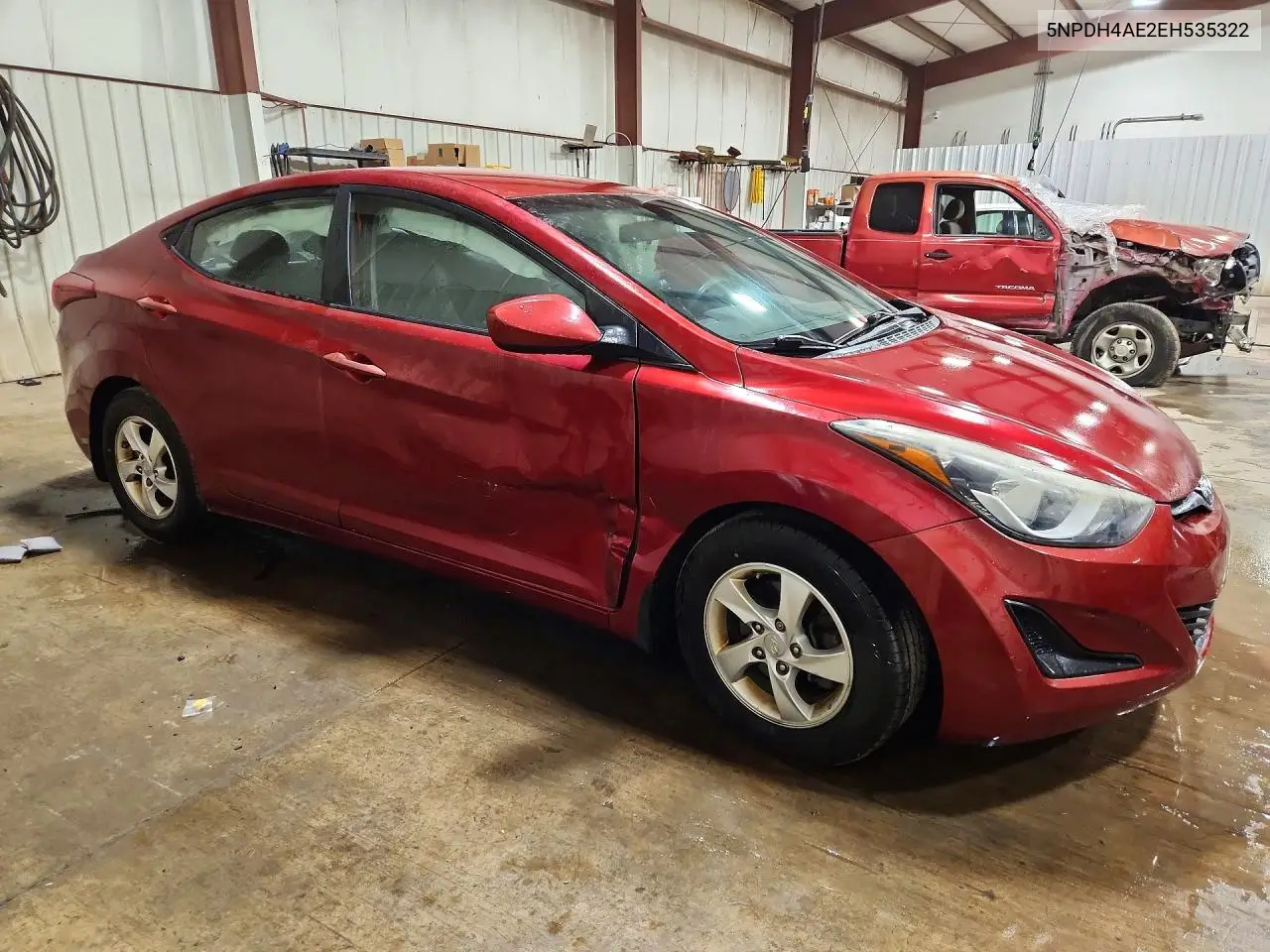 2014 HYUNDAI ELANTRA VIN 5NPDH4AE2EH535322 — фото 4