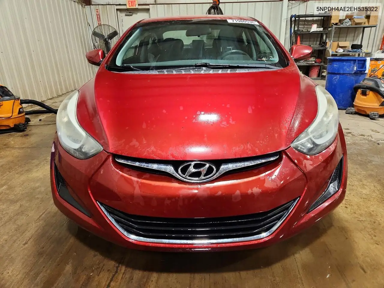 2014 HYUNDAI ELANTRA VIN 5NPDH4AE2EH535322 — фото 5