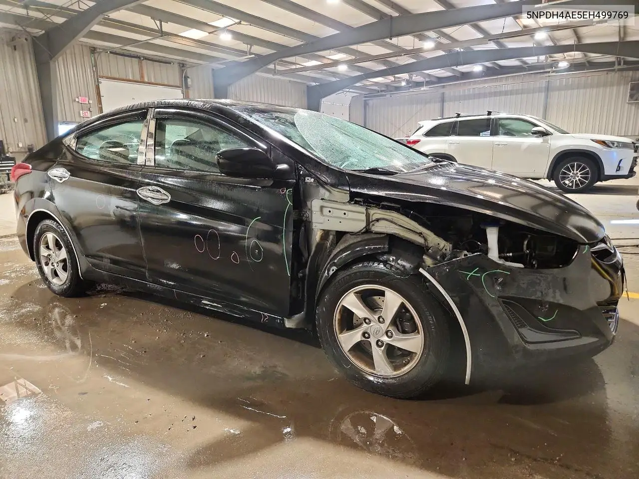 2014 HYUNDAI ELANTRA VIN 5NPDH4AE5EH499769 — фото 4