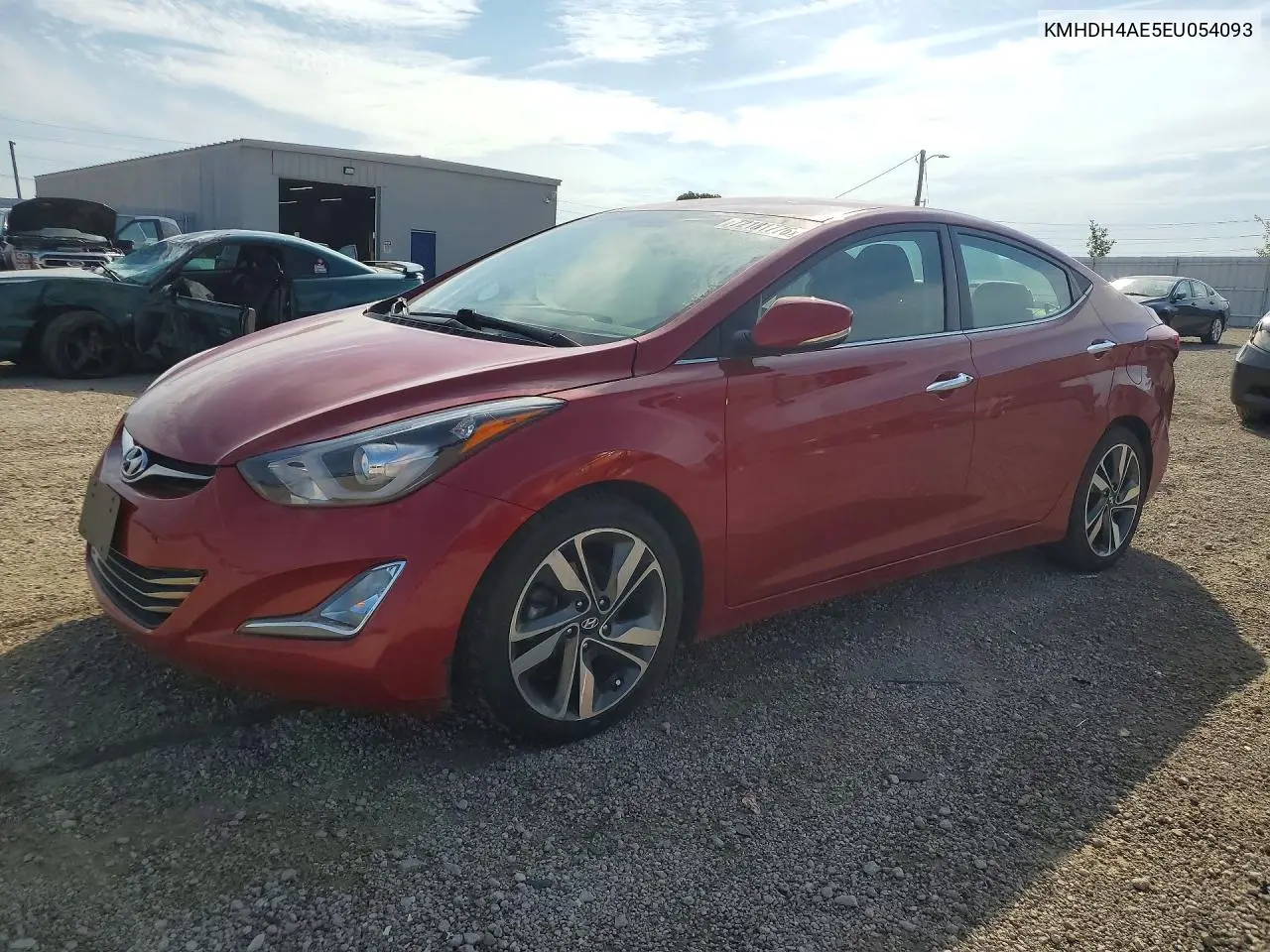 HYUNDAI ELANTRA 2014, VIN KMHDH4AE5EU054093