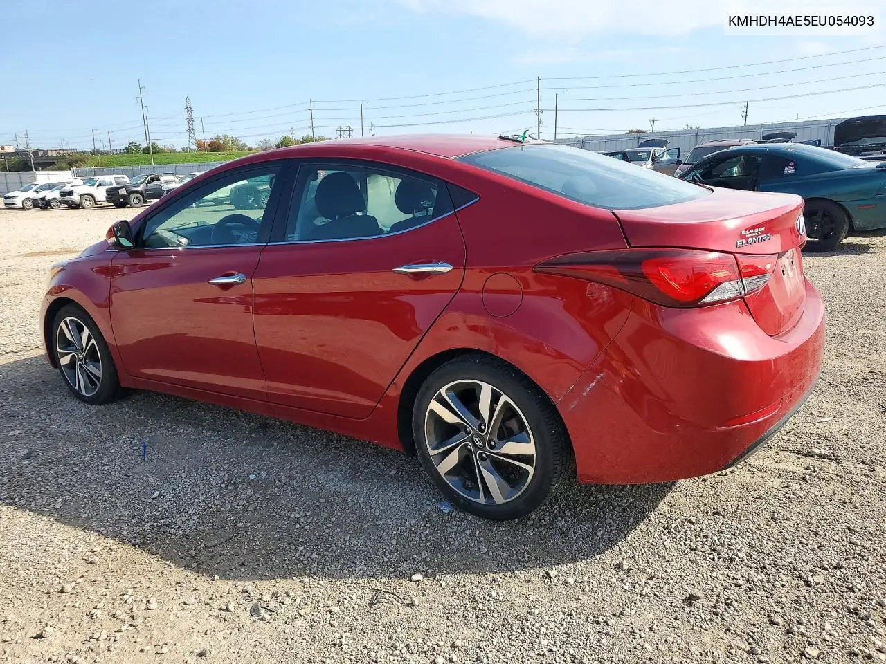 2014 HYUNDAI ELANTRA VIN KMHDH4AE5EU054093 — фото 2