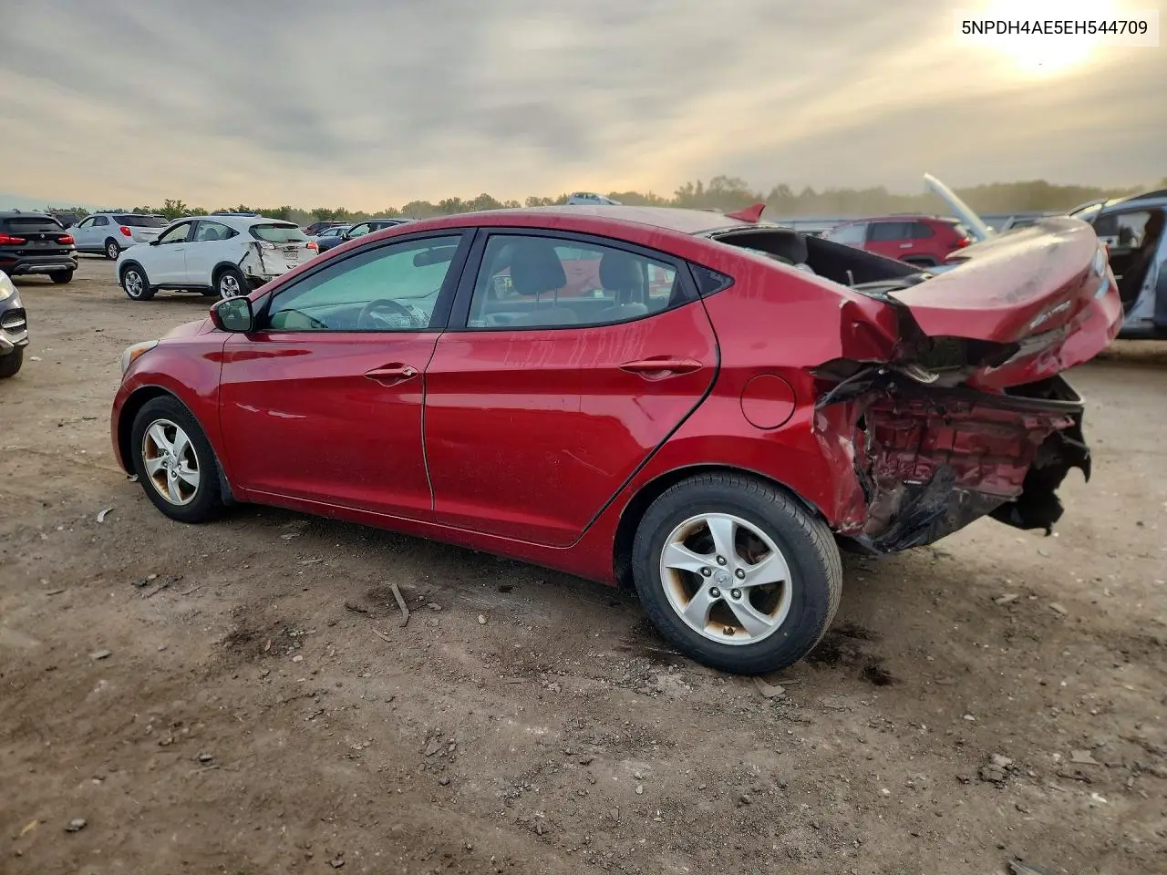2014 HYUNDAI ELANTRA VIN 5NPDH4AE5EH544709 — фото 2