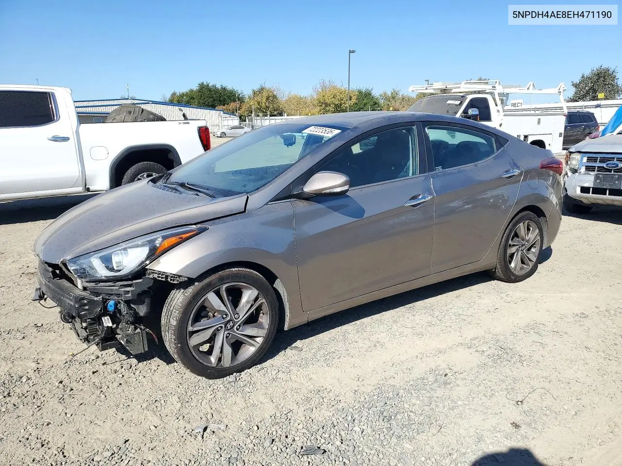 HYUNDAI ELANTRA 2014, VIN 5NPDH4AE8EH471190