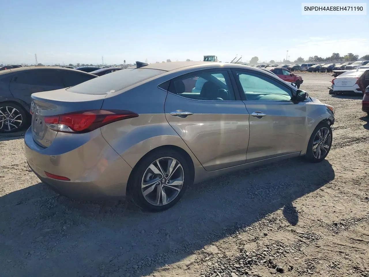 2014 HYUNDAI ELANTRA VIN 5NPDH4AE8EH471190 — фото 3
