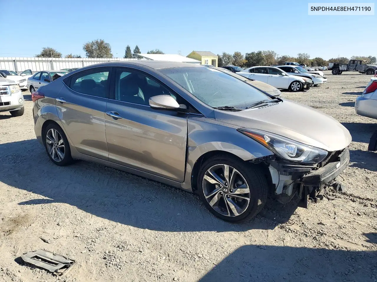 2014 HYUNDAI ELANTRA VIN 5NPDH4AE8EH471190 — фото 4