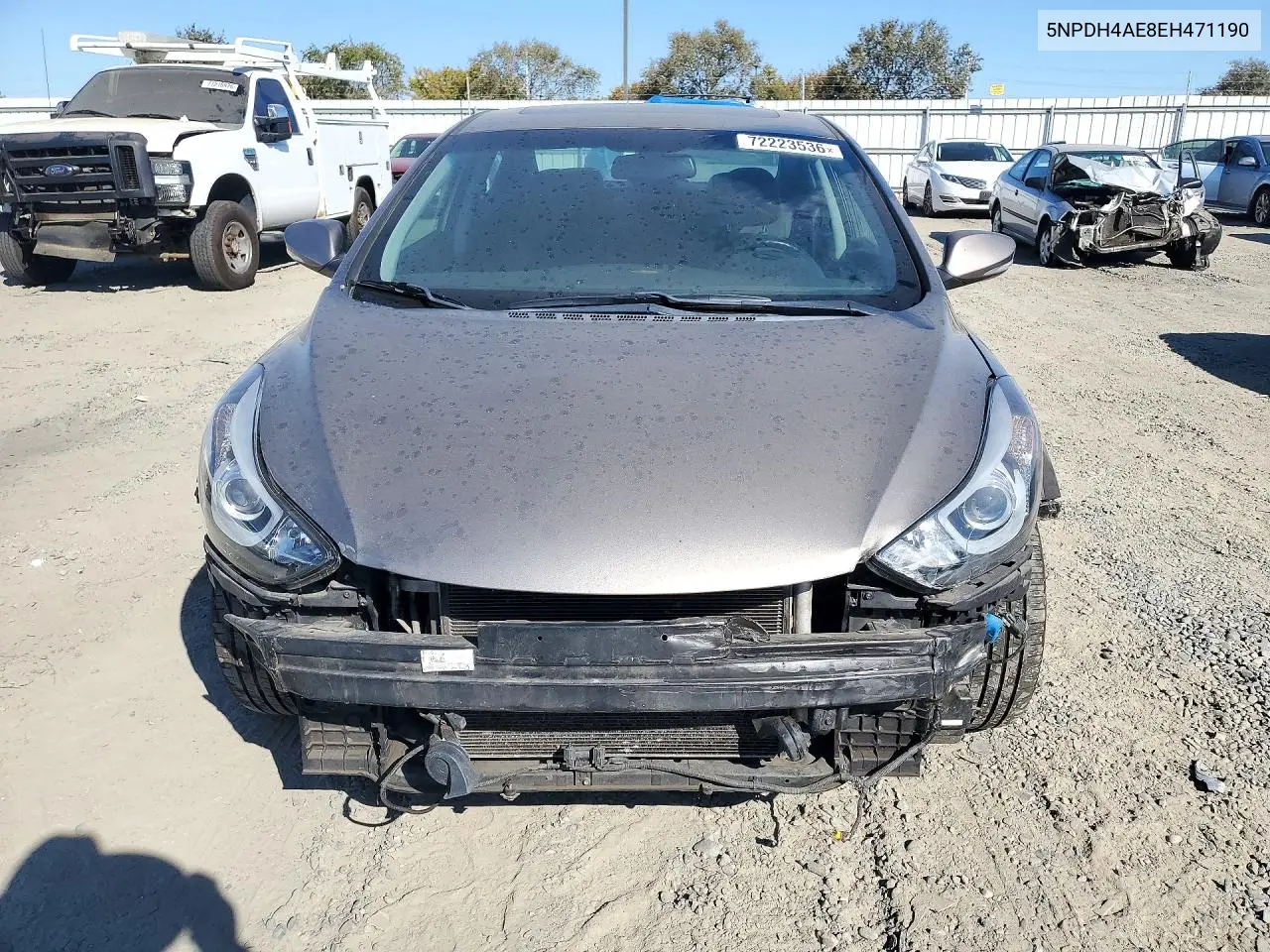 2014 HYUNDAI ELANTRA VIN 5NPDH4AE8EH471190 — фото 5