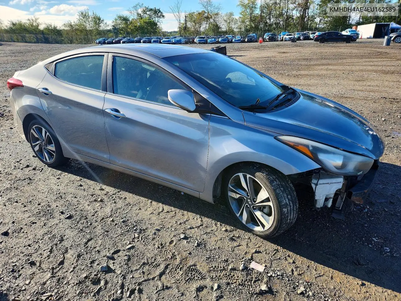 2014 HYUNDAI ELANTRA VIN KMHDH4AE4EU162589 — фото 4
