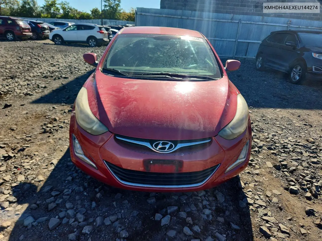 2014 HYUNDAI ELANTRA VIN KMHDH4AEXEU144274 — фото 5