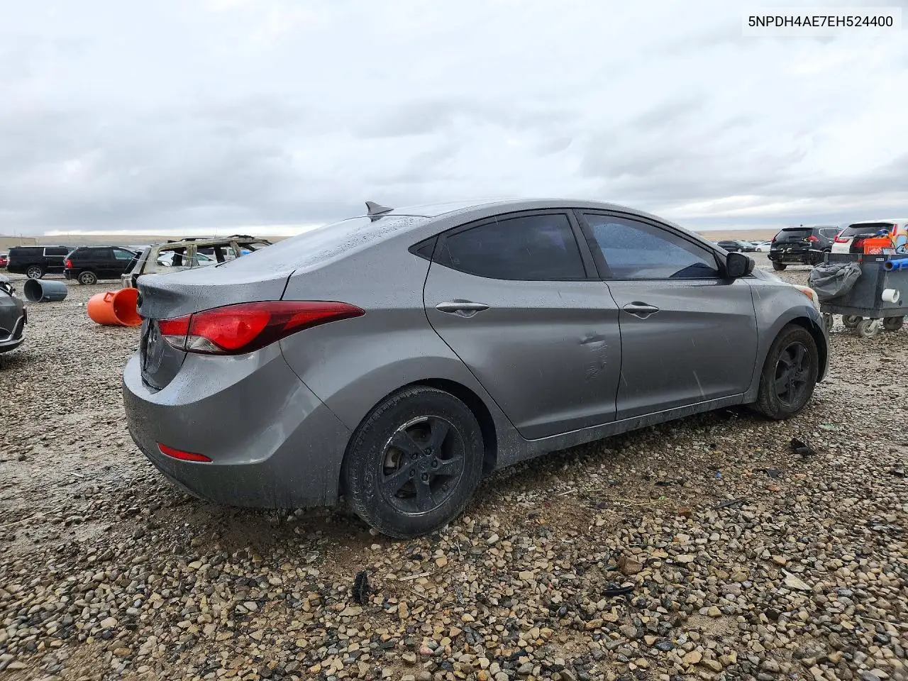 2014 HYUNDAI ELANTRA VIN 5NPDH4AE7EH524400 — фото 3