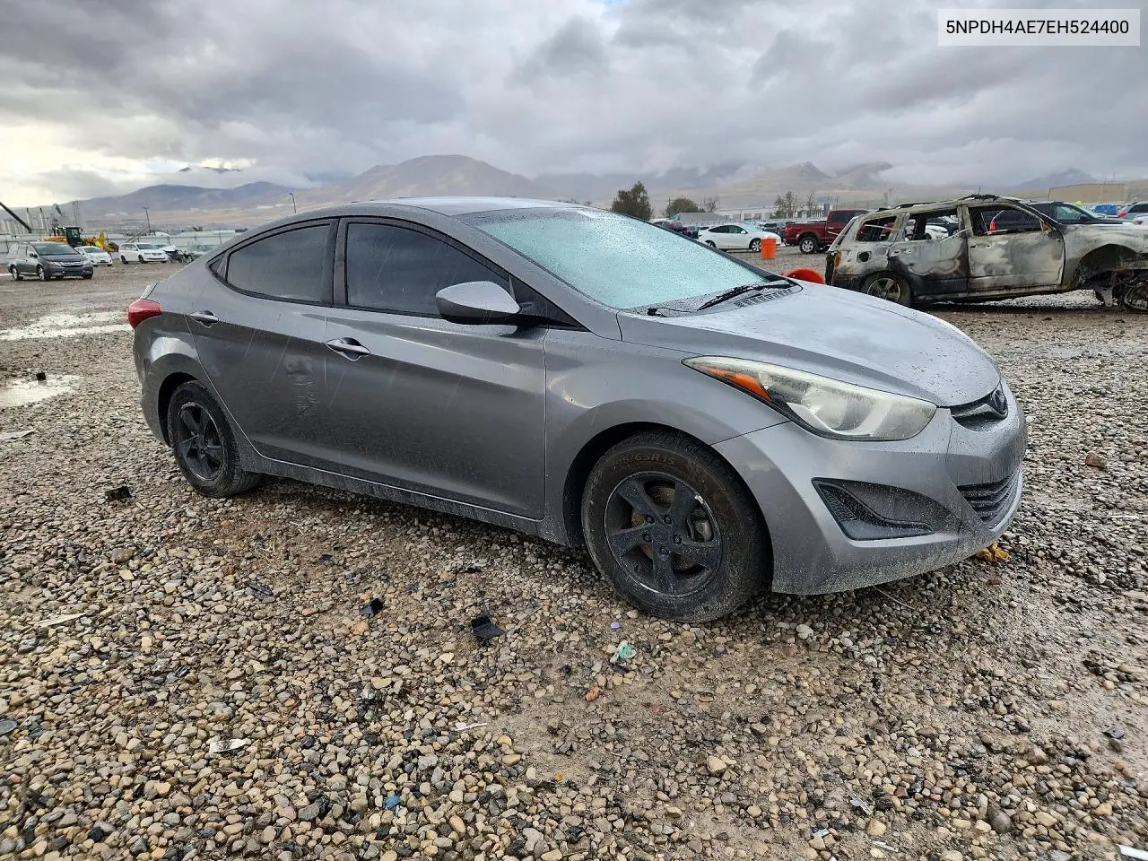 2014 HYUNDAI ELANTRA VIN 5NPDH4AE7EH524400 — фото 4