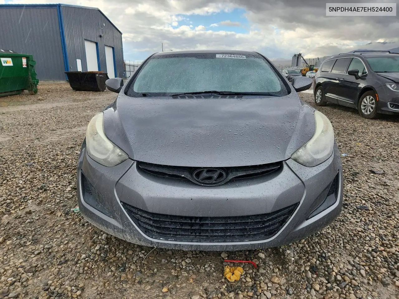 2014 HYUNDAI ELANTRA VIN 5NPDH4AE7EH524400 — фото 5
