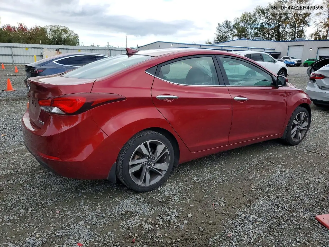 2014 HYUNDAI ELANTRA VIN 5NPDH4AE2EH470598 — фото 3