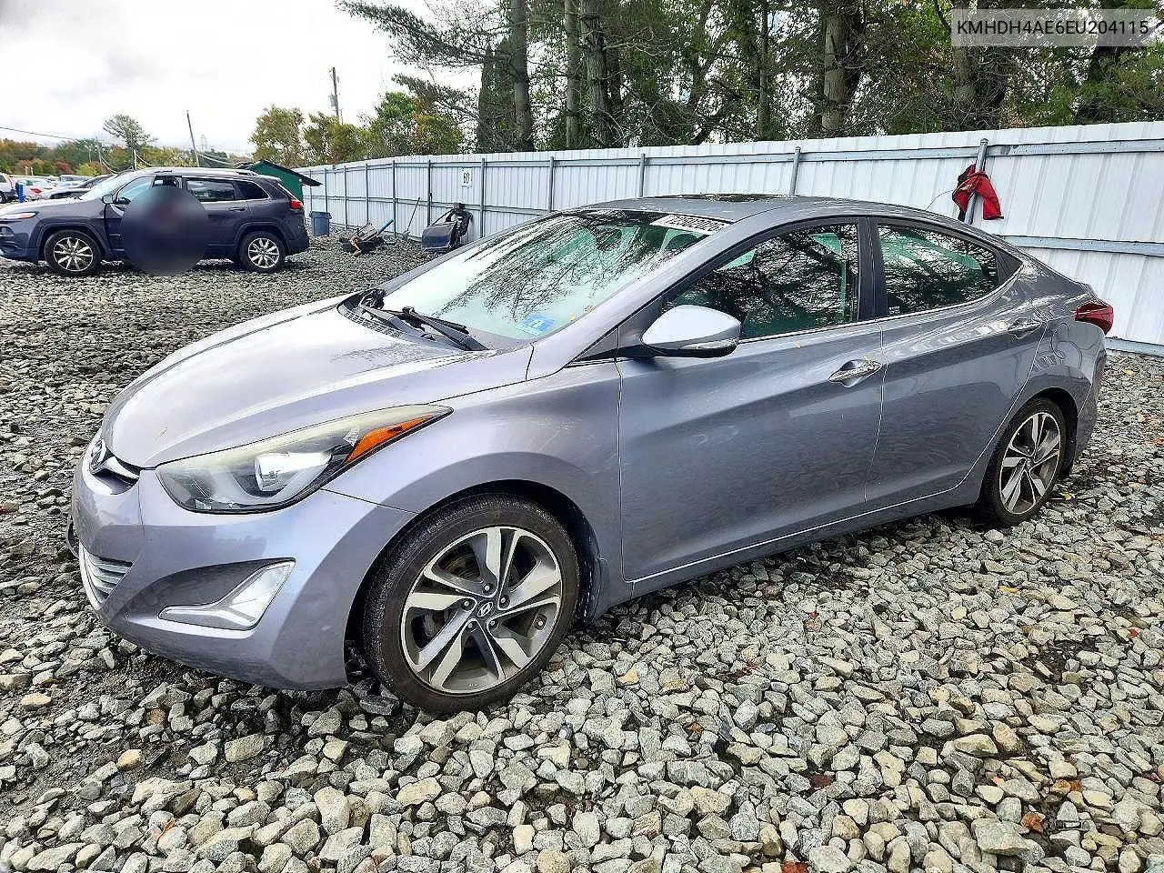 HYUNDAI ELANTRA 2014, VIN KMHDH4AE6EU204115