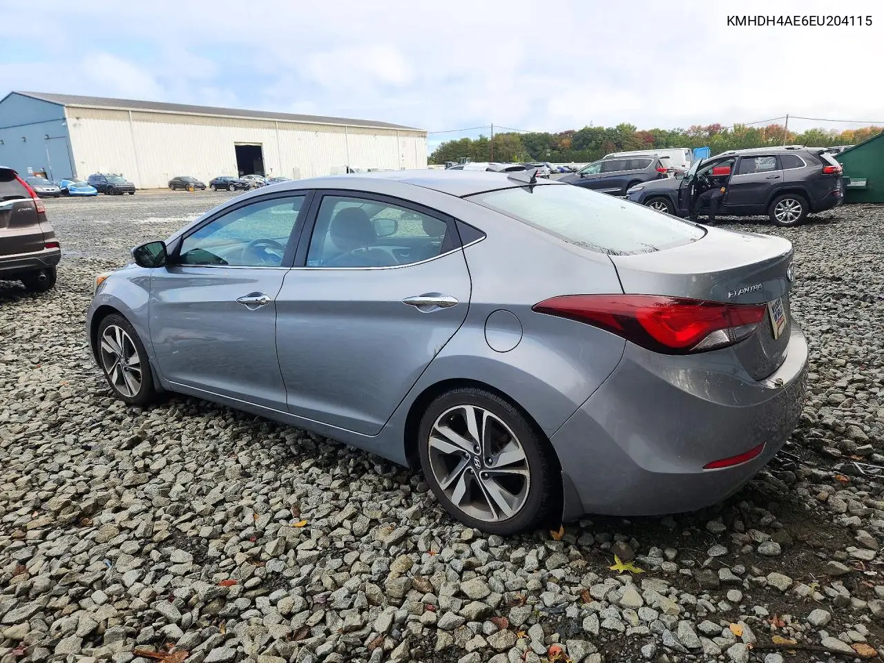 2014 HYUNDAI ELANTRA VIN KMHDH4AE6EU204115 — фото 2