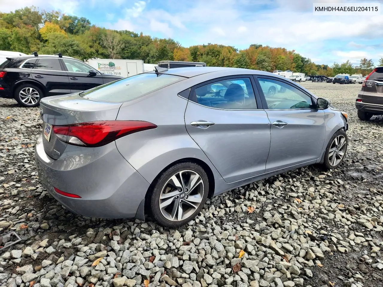 2014 HYUNDAI ELANTRA VIN KMHDH4AE6EU204115 — фото 3