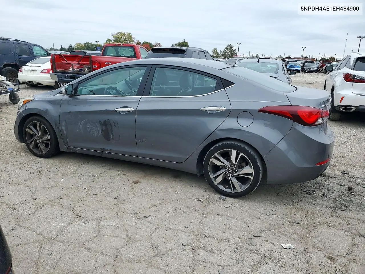 2014 HYUNDAI ELANTRA VIN 5NPDH4AE1EH484900 — фото 2