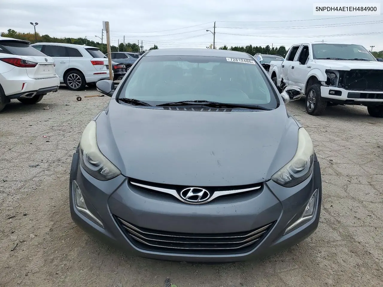 2014 HYUNDAI ELANTRA VIN 5NPDH4AE1EH484900 — фото 5