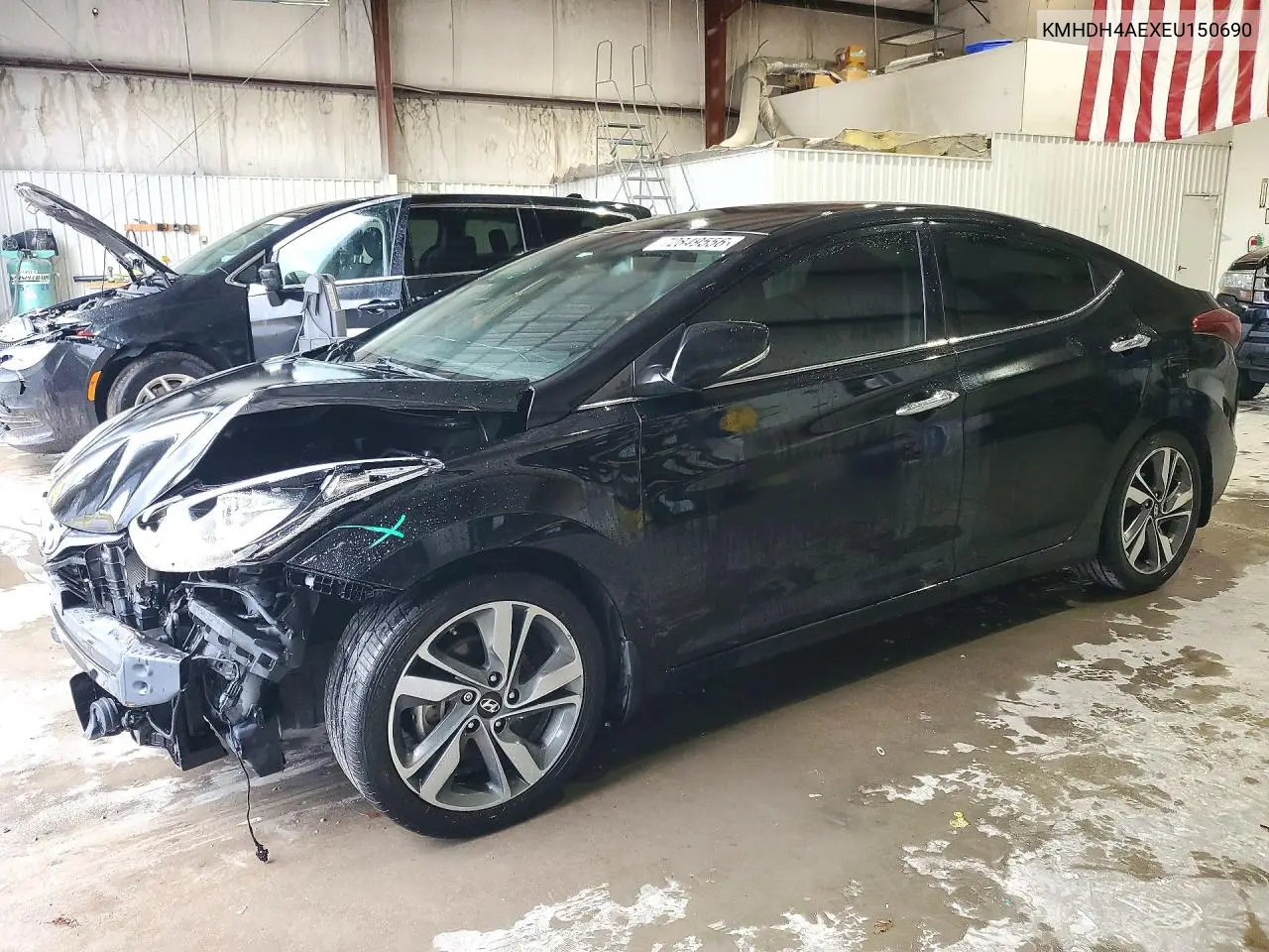 HYUNDAI ELANTRA 2014, VIN KMHDH4AEXEU150690