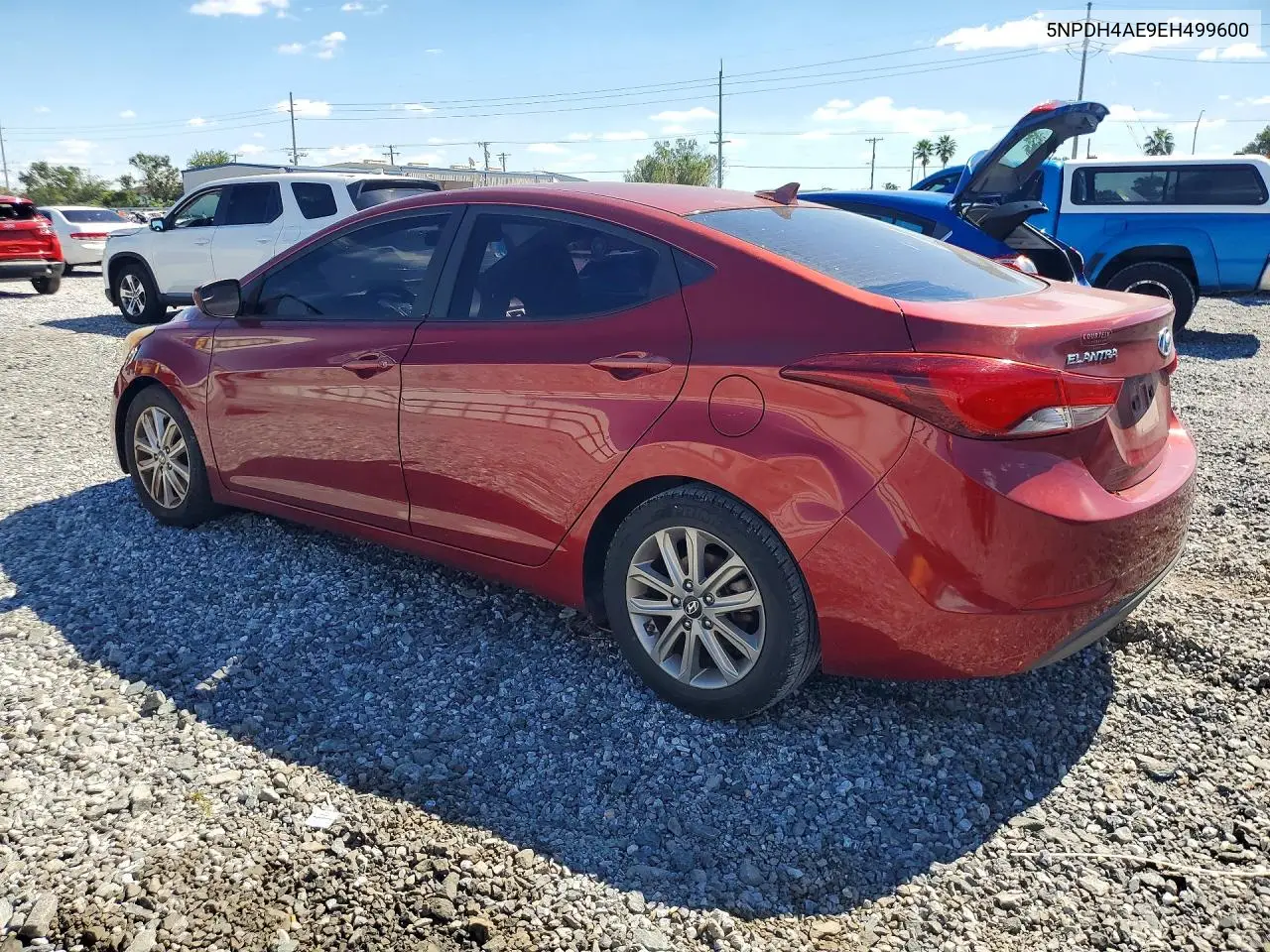 2014 HYUNDAI ELANTRA VIN 5NPDH4AE9EH499600 — фото 2