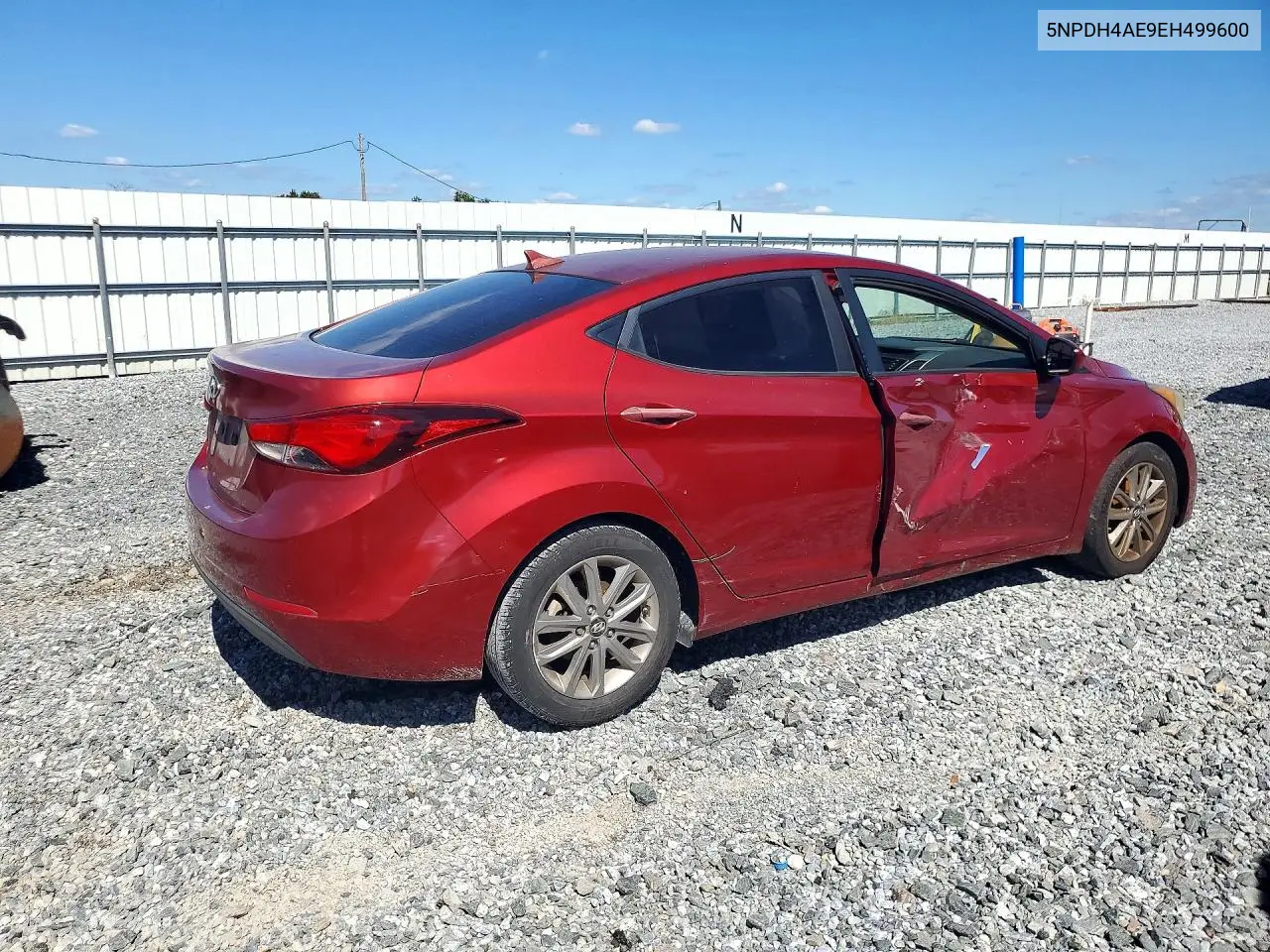 2014 HYUNDAI ELANTRA VIN 5NPDH4AE9EH499600 — фото 3