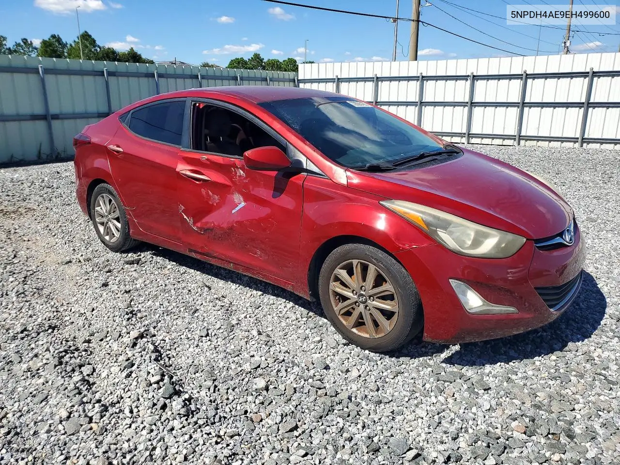 2014 HYUNDAI ELANTRA VIN 5NPDH4AE9EH499600 — фото 4
