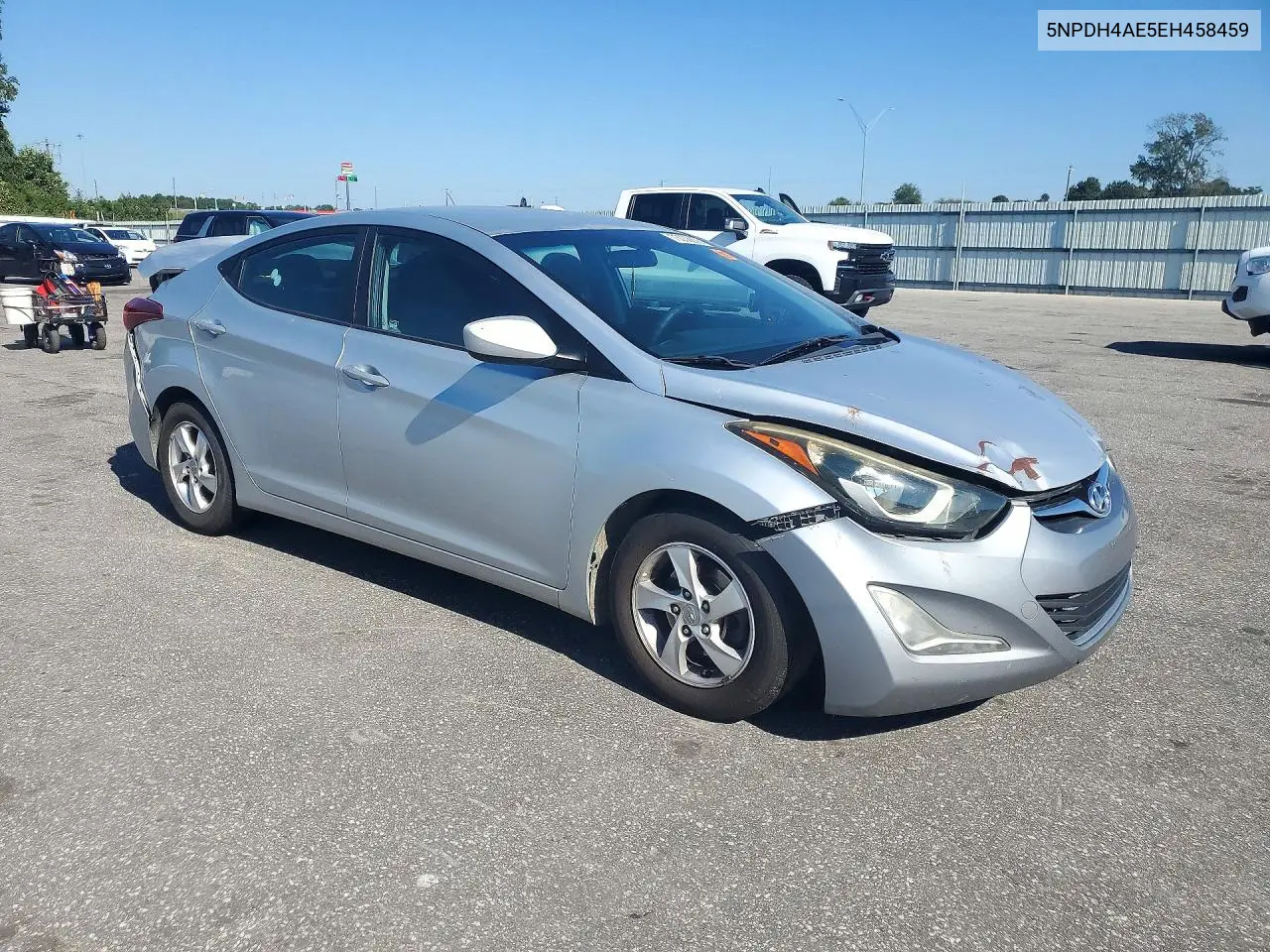 2014 HYUNDAI ELANTRA VIN 5NPDH4AE5EH458459 — фото 4