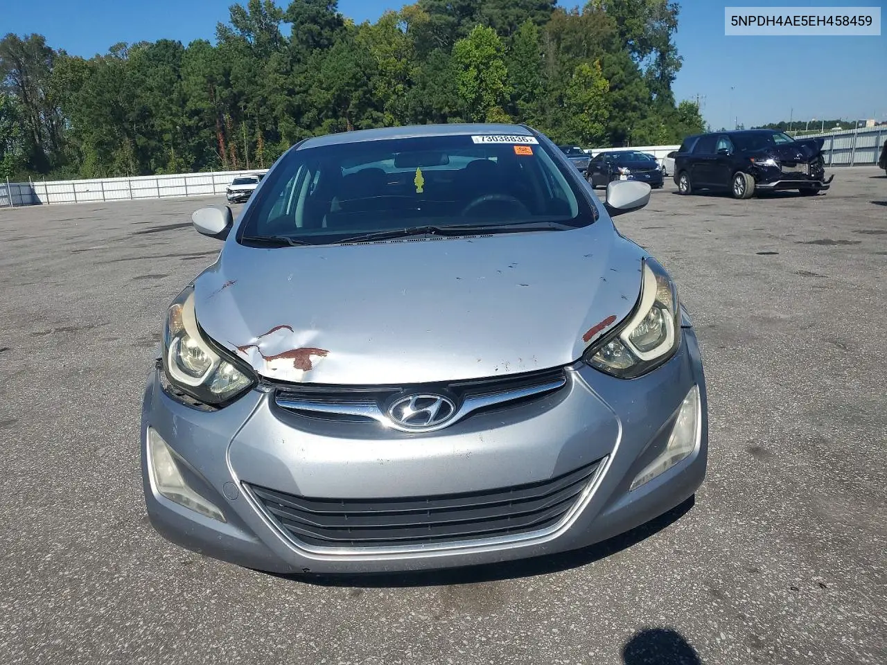 2014 HYUNDAI ELANTRA VIN 5NPDH4AE5EH458459 — фото 5