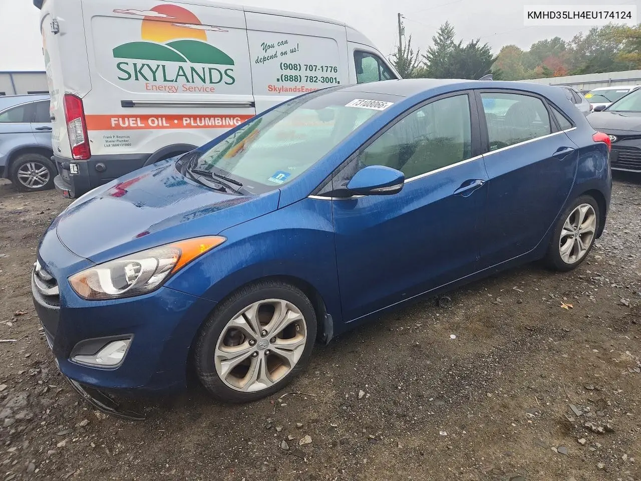 HYUNDAI ELANTRA 2014, VIN KMHD35LH4EU174124