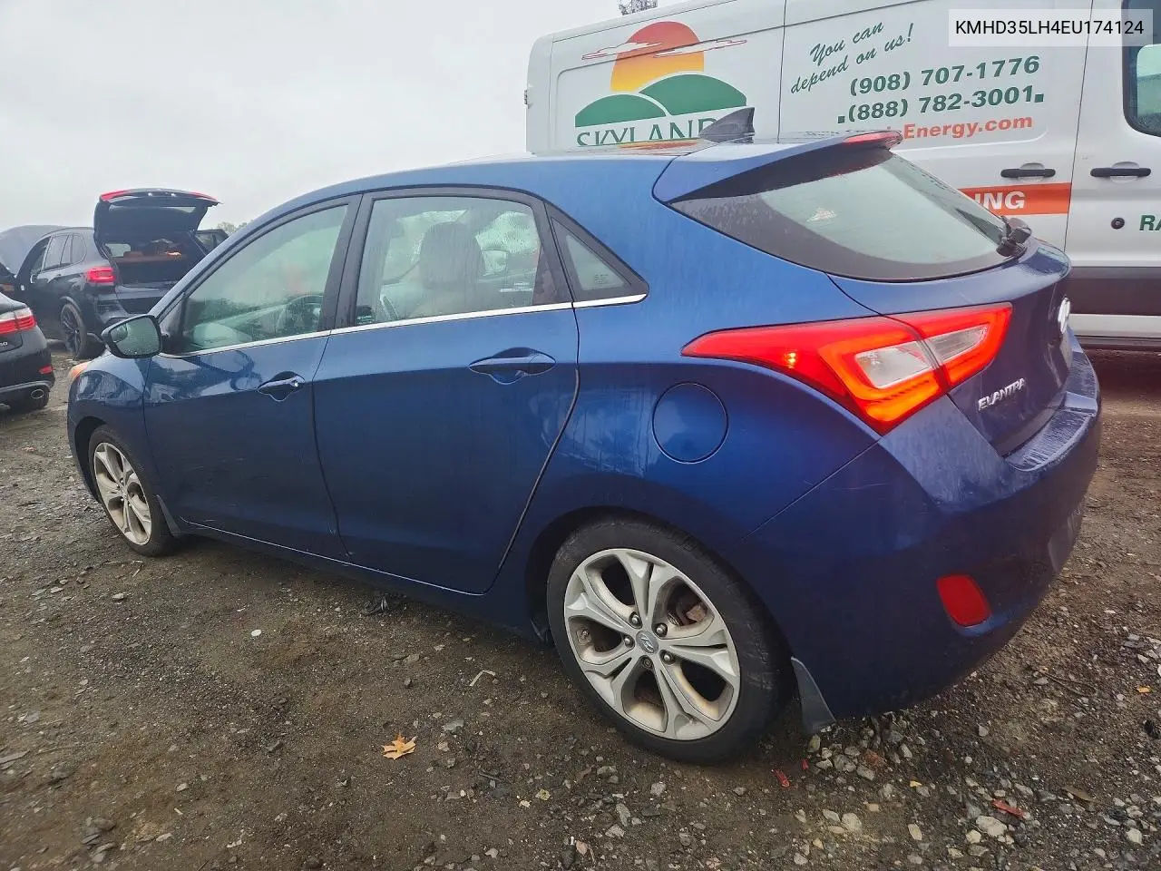 2014 HYUNDAI ELANTRA VIN KMHD35LH4EU174124 — фото 2
