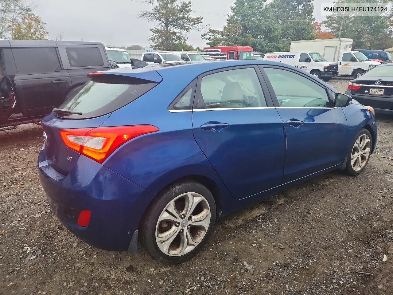 2014 HYUNDAI ELANTRA VIN KMHD35LH4EU174124 — фото 3