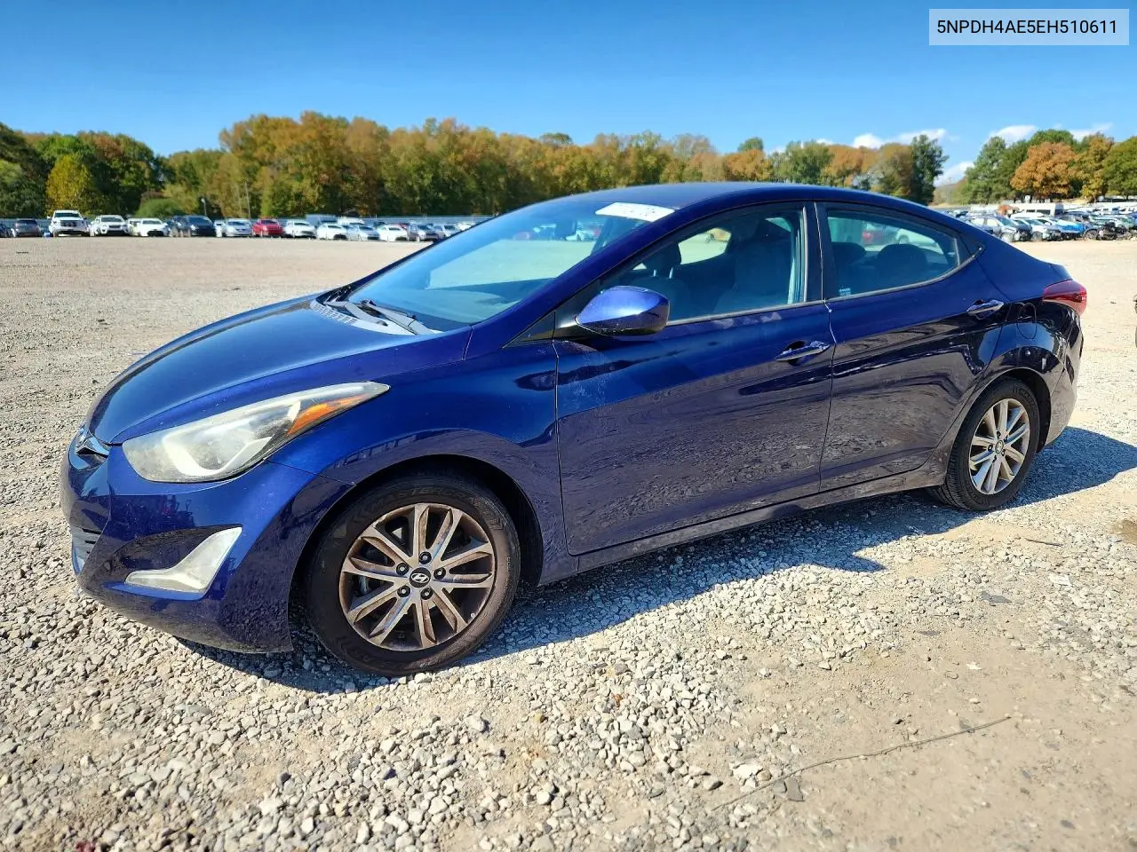 HYUNDAI ELANTRA 2014, VIN 5NPDH4AE5EH510611